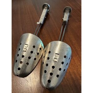Vintage‎ EKCO USA Adjustable Metal Shoe Trees Pair Mens Size 5-12 Spring Loaded